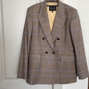 Massimo Dutti Womens plaid blazer